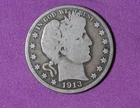 1913- Barber Half Dollar #P33977