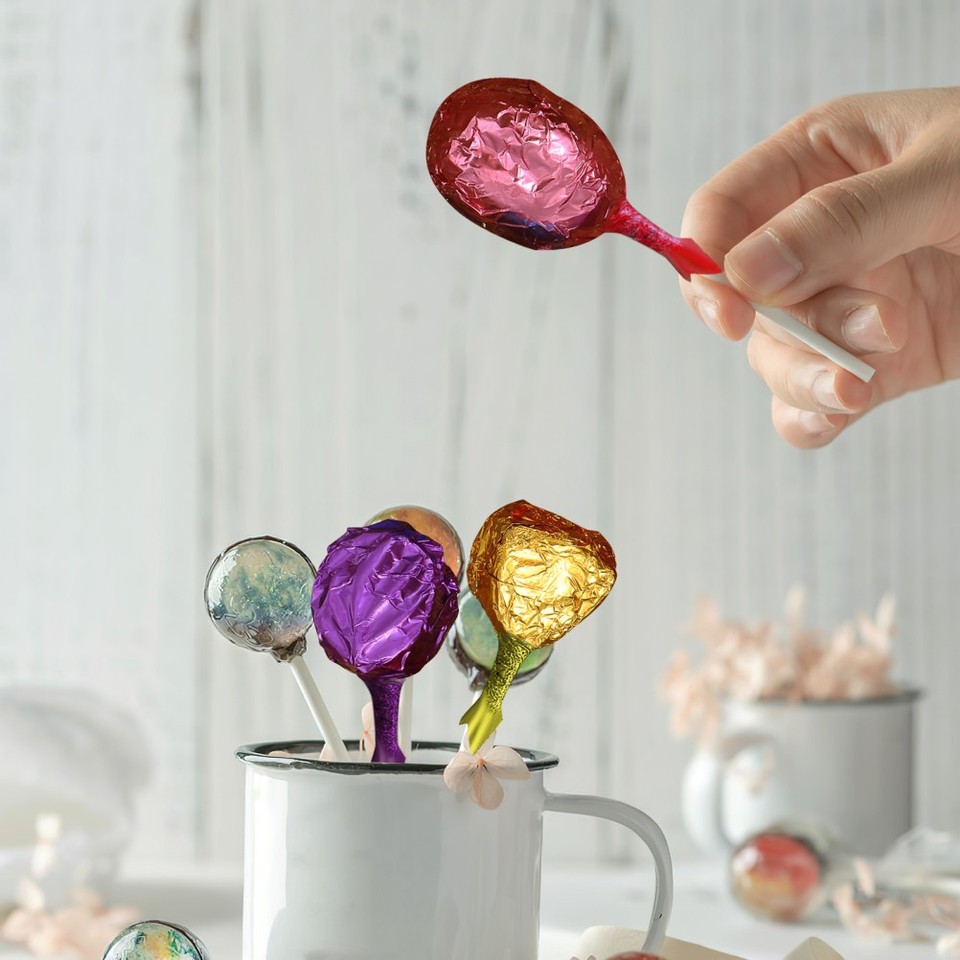 Schokoladen Folie Papier 100 Stück - Aluminium Geschenkpapier 20x20 Cm