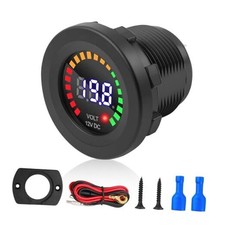 Volt Meter 12 Volt With Led Digital Display Panel12v Dc Battery Voltage Black