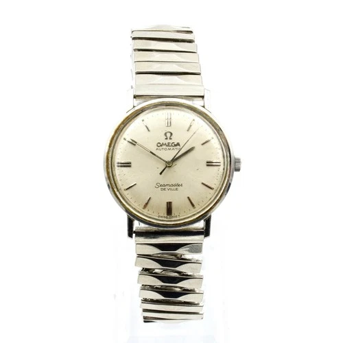 Vintage Omega Seamaster De Ville Automatic 32mm Silver Dial Mens Watch #WB4310-2