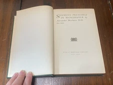 Sermons Preached In Manchester By Alexander Maclaren 1902 First Series