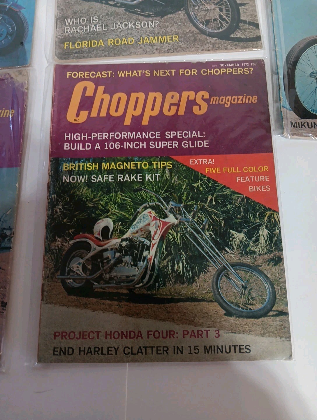 Custom Chopper Magazine Lot ~ 5 Issues From The 1970s ~ Details Below