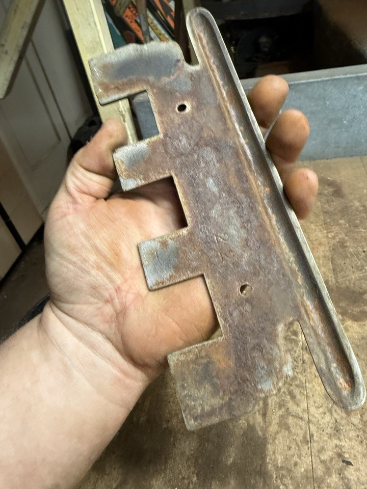 Antique Old Piano Foot Pedal Action Backplate Ornate Cast Iron Chrome ...