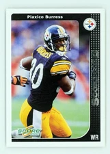 2002 Score #181 Plaxico Burress /400 Scorecard Pittsburgh Steelers