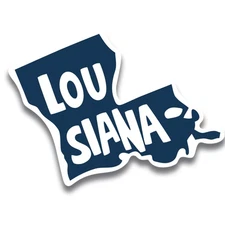 Magnet Me Up Louisiana State Magnet Decal, 5" US State Shape Souvenir, USA Made