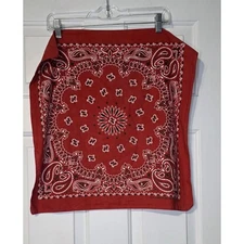 Vintage Hav-A-Hank Red Paisley Bandana RN15187 20 x 20” USA 
