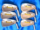 HONMA TOUR WORLD TW737V GOLD LINE 6PC IRONS HEAD ONLY GOLF PATRS Rare inv