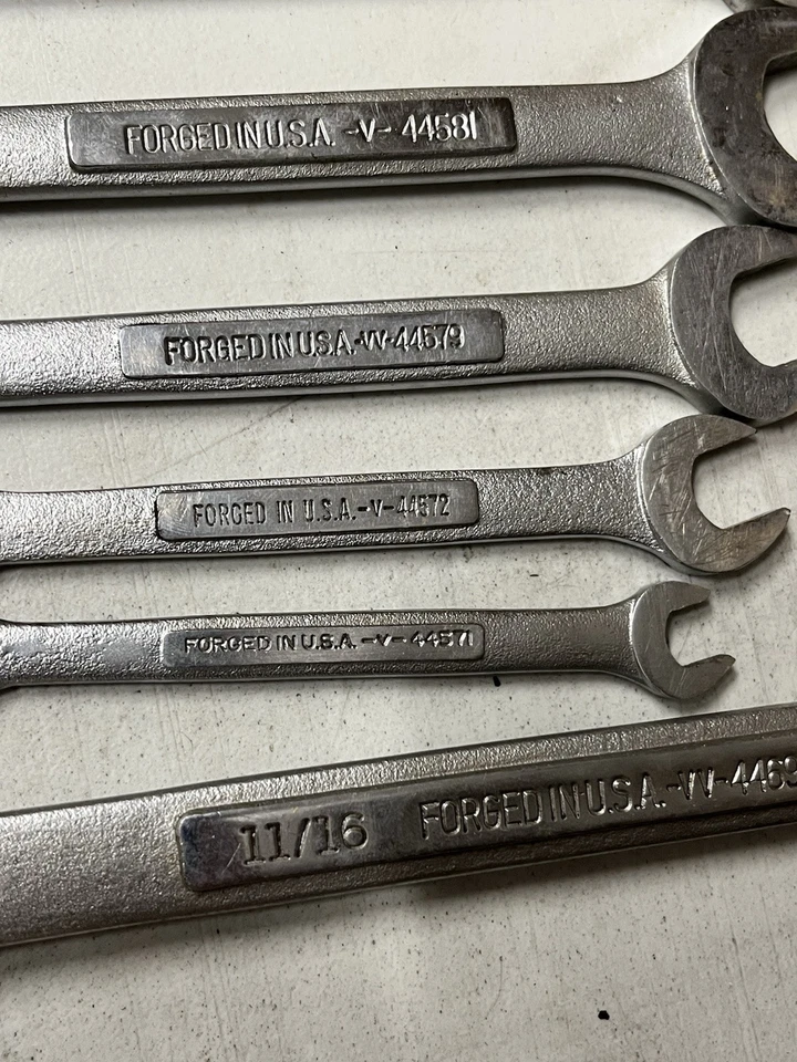 Craftsman 12pieces SAE Open End JUMBO Wrench Set Made In USA Lifetime Warranty - Image 4 of 4