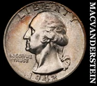 1942 Silver Washington Quarter - Choice Gem Brilliant Unc  Lustrous  #K1756
