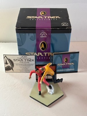 Star Trek Collectibles SPACE SEED MINIATURE Captain Kirk Khan Applause COA | NEW