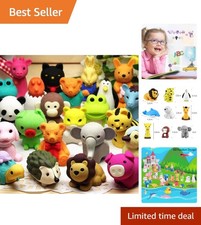Non-Toxic 60Pcs Animal Erasers   Perfect Party Favors and Classroom Prizes