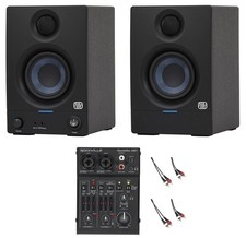 Pair Presonus Eris 3.5 2nd Gen 3.5" Reference Studio Monitors Speakers Mixer