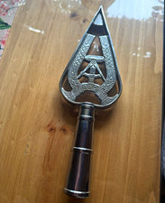DDR Fahnen-/Standartenspitze Emblem Hammer & Zirkel &bdquo;DDR&ldquo; Metall Deutschland