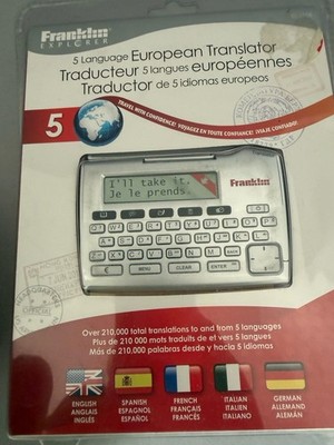 Franklin Explorer ET-2105 - 5 Sprachen Europäischer Übersetzer - Neu & Versiegelt