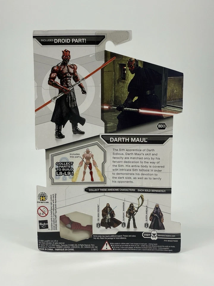 STAR WARS Legacy Collection Darth Maul action figure droid factory BD05 2009 - Image 2 of 2
