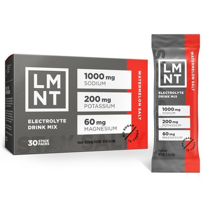 LMNT Zero Sugar Electrolytes - Watermelon Salt | Drink Mix | 30-Count 30 Count