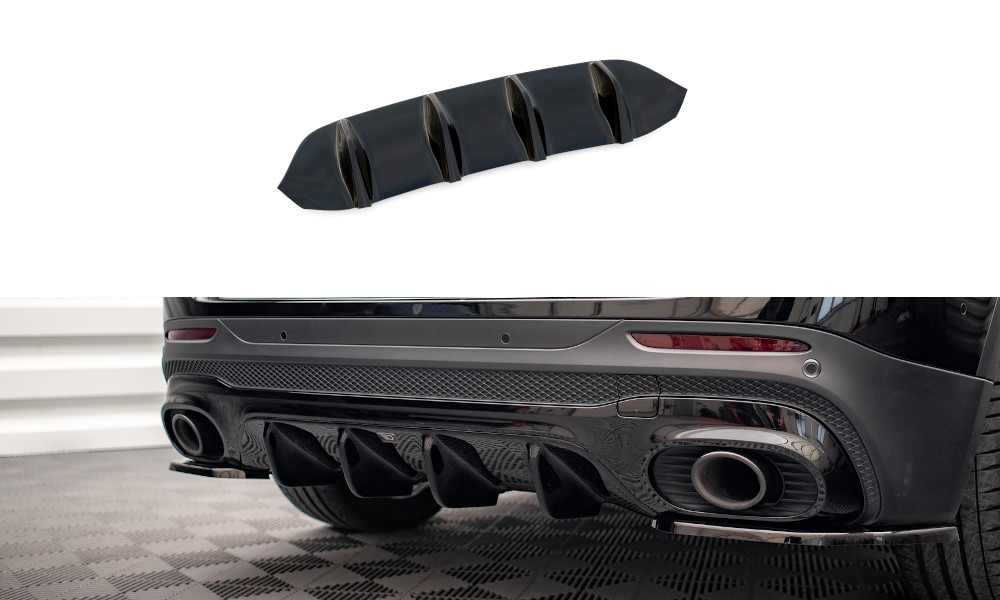 Diffuseur Arrière Maxton Noir Brillant pour Mercedes-AMG GLB 35 X247