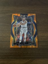 2024-25 Panini Select Michael Porter Jr Concourse Orange Flash Prizm Parallel SP