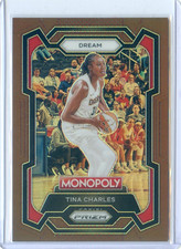 2024 Panini Monopoly Prizm WNBA TINA CHARLES #71 BROWN PRIZM /249 DREAM