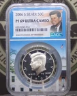 2006 "S" Proof Kennedy SILVER Half Dollar 50c NGC PF69 Ultra Cameo #064 ECC&C
