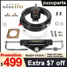 150HP Hydraulic Outboard Steering Kit Boat Marine System for Single Station