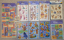 Lot VTG Winnie The Pooh Scrapbook Stickers  Rub Ons Disney Sandylion Hallmark