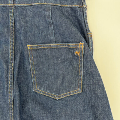 madewell denim apron dress NEW WOMEN'S 4 12 MADEWELL DENIM APRON BOW-BACK JEAN DRESS