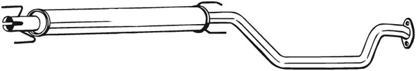 Bosal 285-117 MittelschalldÄMpfer FÜR Opel Vauxhall-image