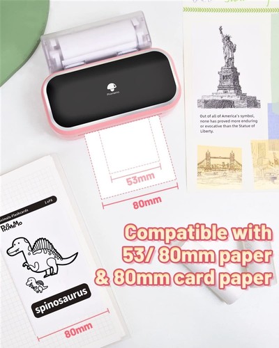 Phomemo M03 Tragbarer Thermotaschendrucker Bluetooth Mobile Drucker Notizdrucker - Bild 2 von 20