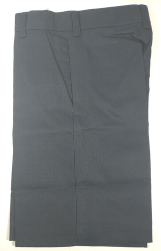 School Uniform Boys Flat Front Shorts Navy - Size 7 - Adjustable Waist - NWT - Picture 4 of 5