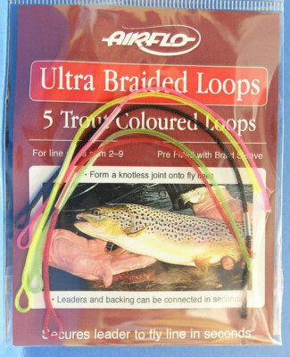 AIRFLO Loops floating 5 TROUT COLORED Schnurklasse #2 - #9 5 Farben Set
