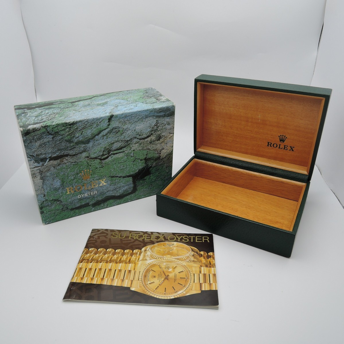 ケース/ボックス Rolex box Authentic NEW STYLE ROLEX Watch Box Set + Card Holder Medium Size