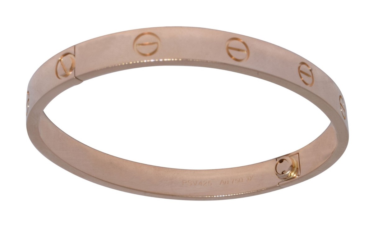 Cartier Love 8.7 in Bangle Bracelet 18k Rose Gold for sale online