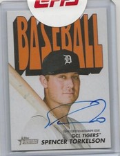 2021 TOPPS HERITAGE MINOR 1972 TOPPS PACK COVER AUTO SPENCER TORELSON 29/50