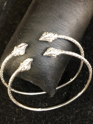 Sterling Silber .925, West Indianer Armreif Armband Set