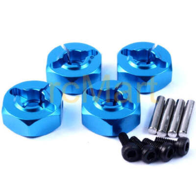 Yeah Racing Aluminum 5.5mm Wheel Adapter Set (BU) For All 1/10 Touring Drift Cra