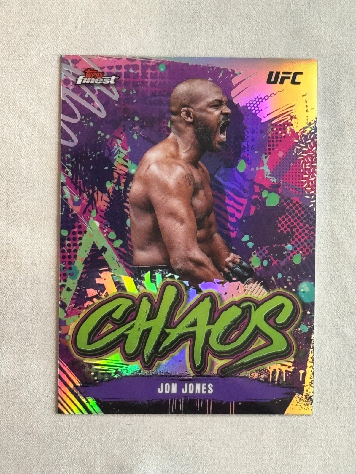 2024 Topps Finest UFC Chaos Refractor Jon Jones #CHA-16