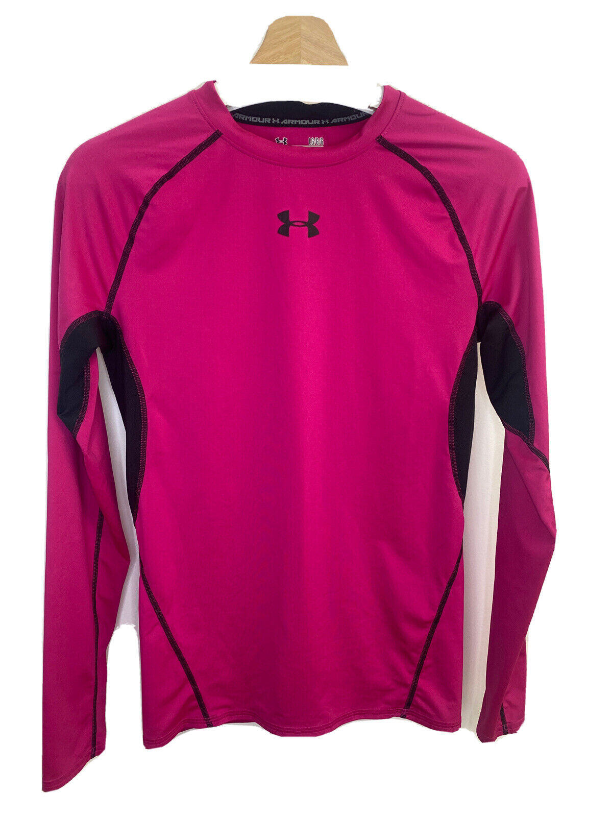 Under Armour Heat Gear Women's Size Large Pink Compression Long