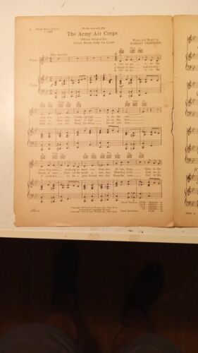 The Army Air Corps - 1939 sheet music - official song US Army Air Corps - Picture 3 of 6