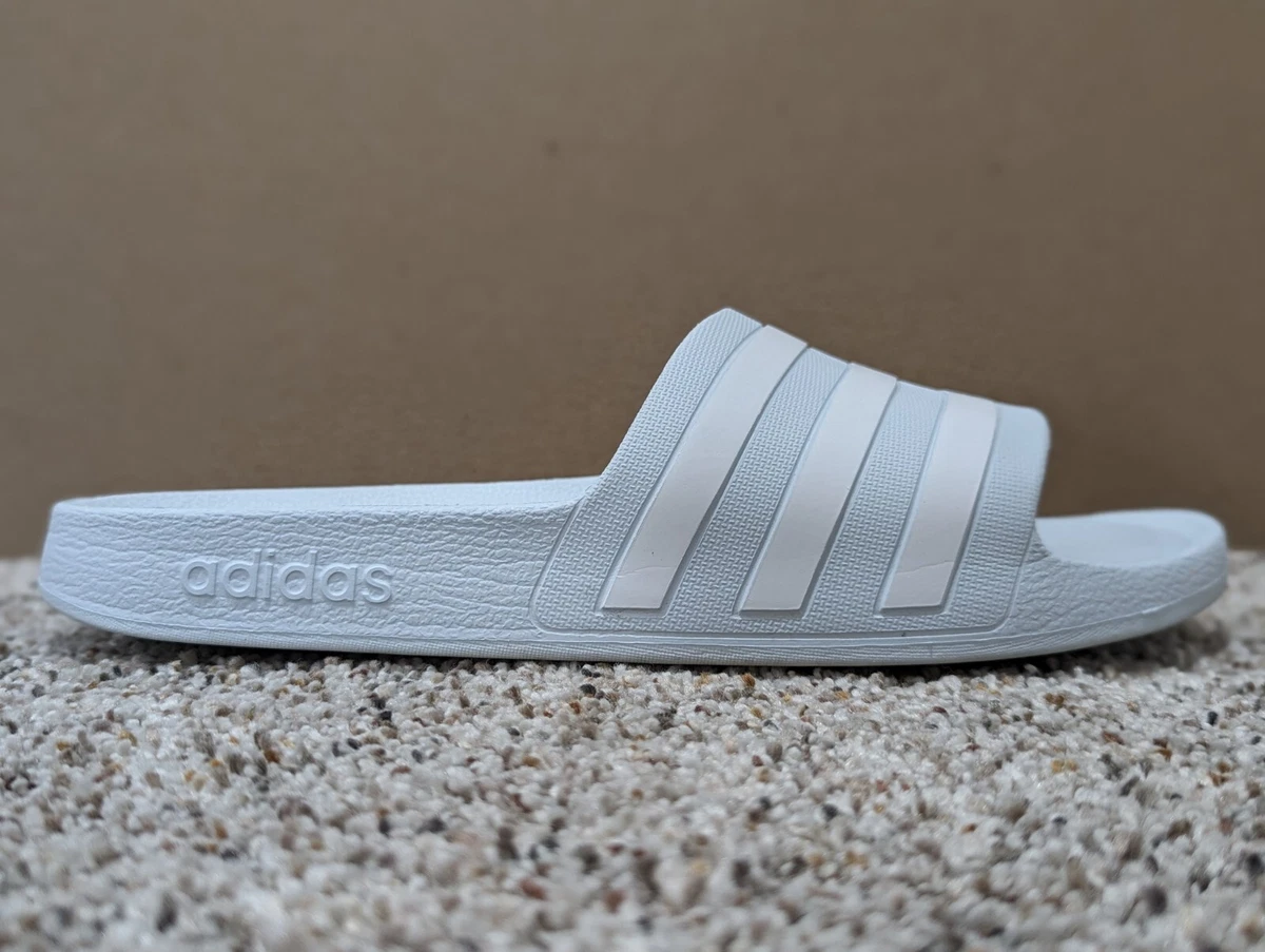 Size 9W Adidas Slides Women s Sky Blue White Adilette Shower