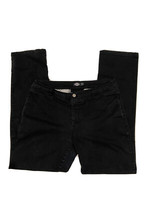Dickies Black Pants Stretch Womens Size 31x30 Good Condition