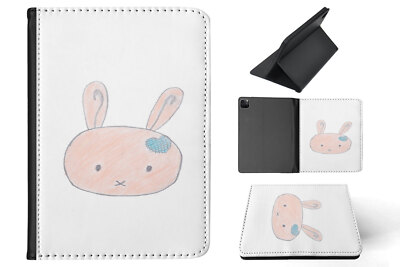CASE COVER FOR APPLE IPAD|CUTE BUNNY SKETCH ART DRAWING