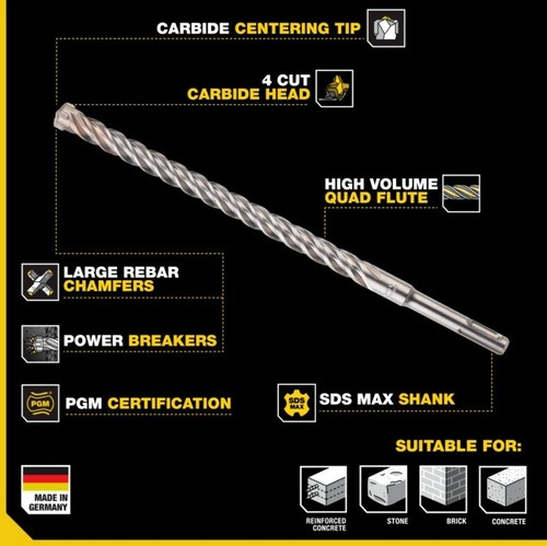 KANGO SDS MAX Masonry Drill Bit 20mm x 