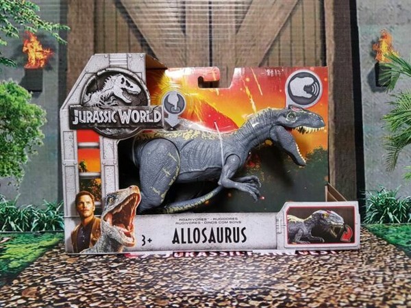 jurassic world fmm30 roarivores allosaurus