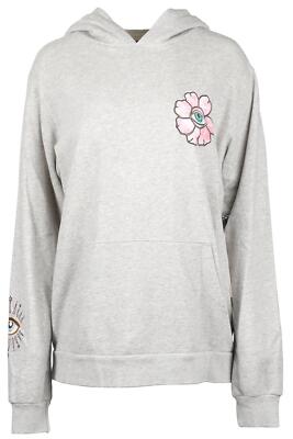 NSF + JACQUIE AICHE GRAUER BAUMWOLL-HOODIE SMALL