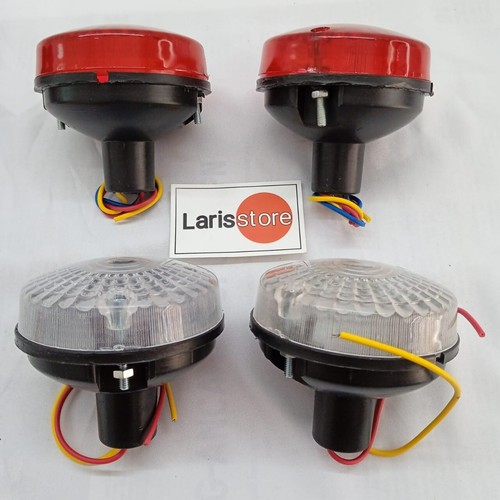 Suzuki LJ50 LJ80 Indicator Turn Signal and Tail Light Lamp Red and White 4Pcs - Picture 2 of 10
