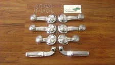 68-72 Chevelle CLEAR Knob Window Cranks Vent Chrome Door Handle Clip GTO Cutlass