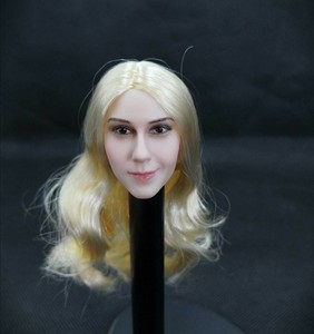 1 6 Scale Blonde Hair Emma Watson Head Sculpt Pvc Head Model Fit