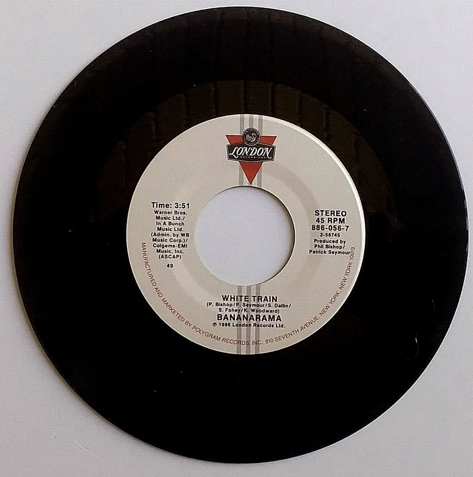 BANANARAMA - Venus / White Train - Vinyl 45rpm 1st Press  886-056-7 Pic Sleeve - Image 4 of 4