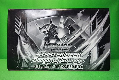 Digimon Tcg Dragon Of Courage Starter Deck St 15 Display Of 8 New | eBay